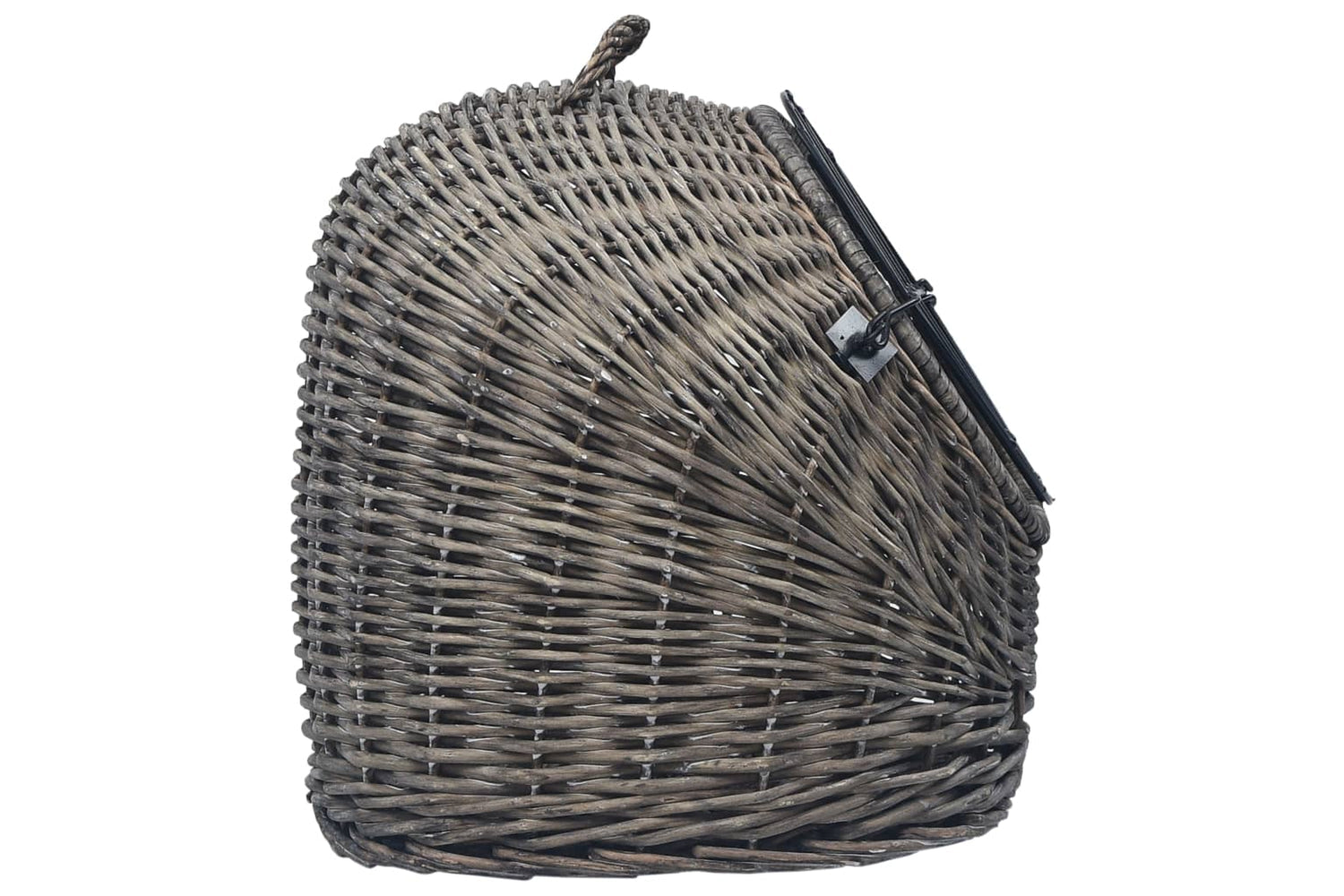 vidaXL 170905 Cat Transporter Grey 50x42x40cm Natural Willow-4