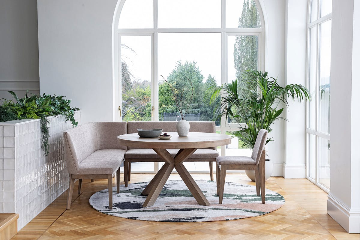 Flavia Long Corner Bench | Biscuit-2