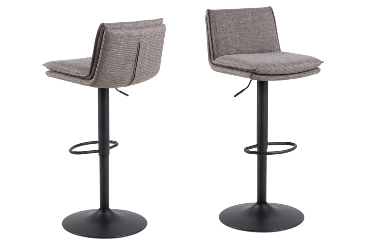 Flynn Bar Stool | Gas Lift | Light Grey-4