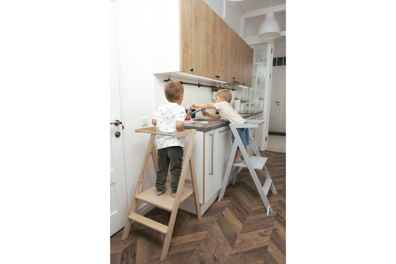 Ette Tete Foldable Helper Tower Stepnfold Black | Helper Tower | Wood | Adjustable Height-9