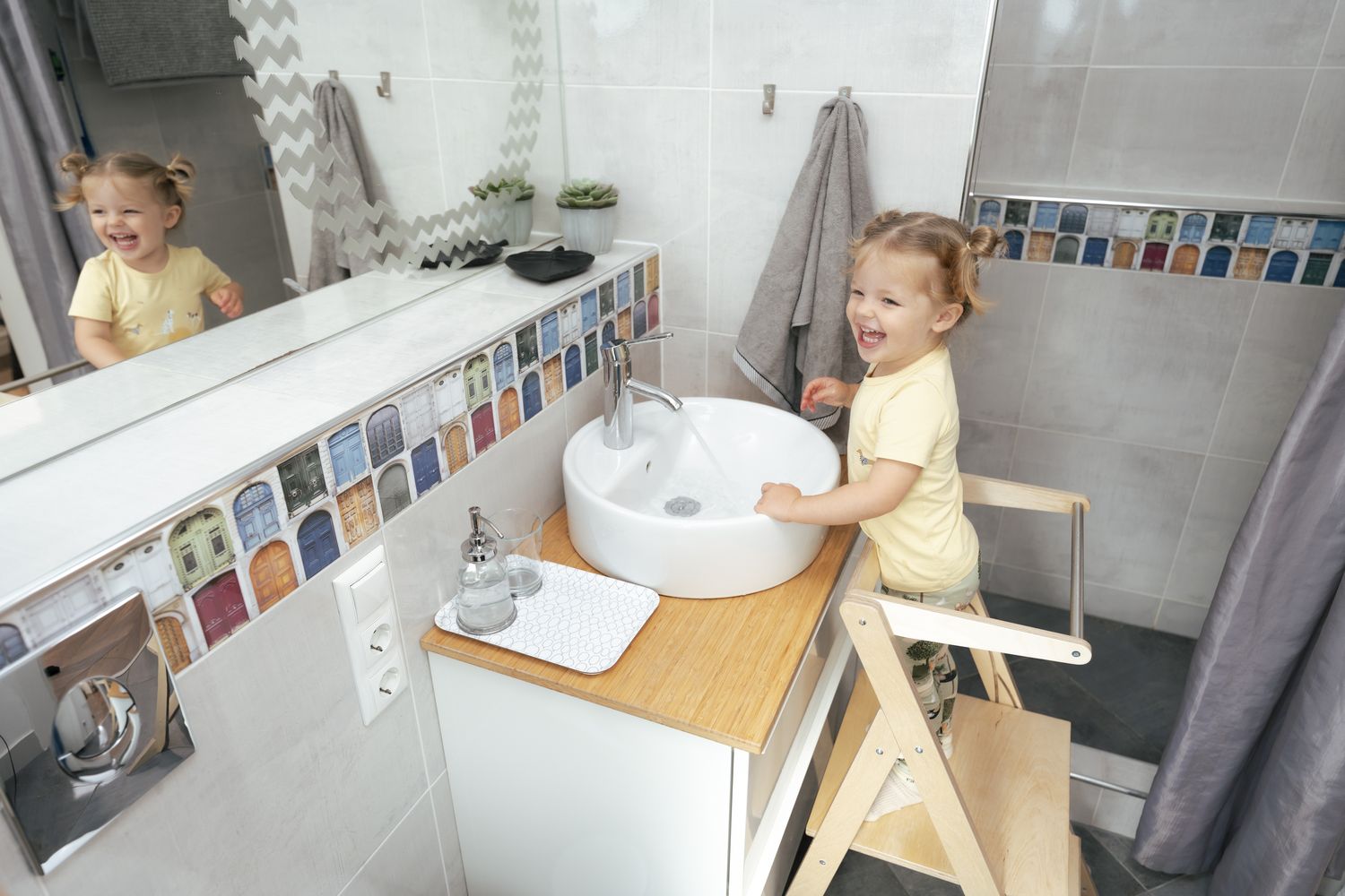 Ette Tete Foldable Helper Tower Stepnfold White | Helper Tower | Wood | Adjustable Height-7
