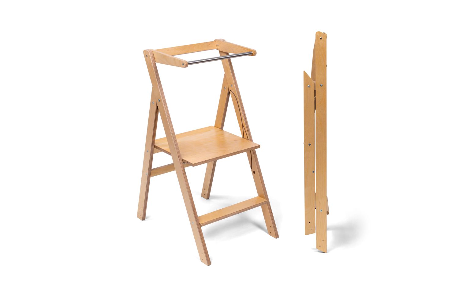 Ette Tete Foldable Helper Tower Stepnfold | Helper Tower | Wooden | Adjustable Height