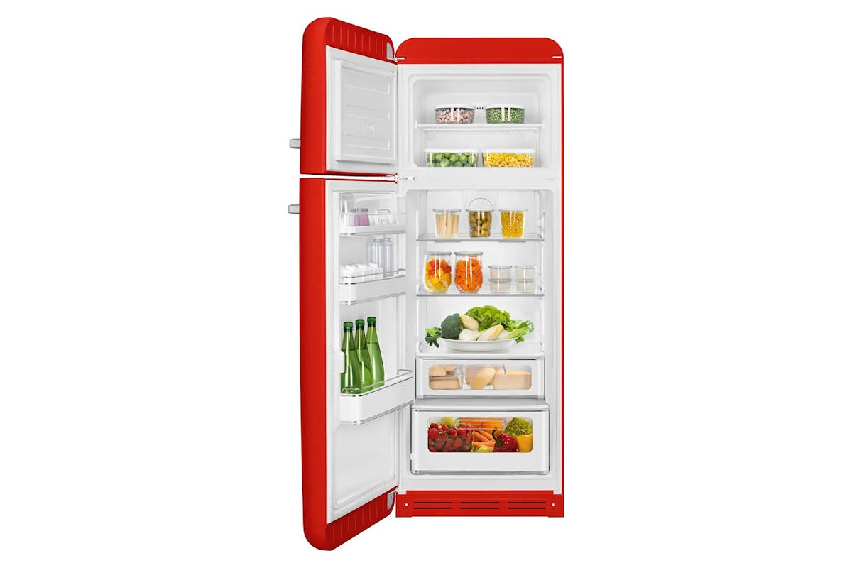 Smeg 50's Style Freestanding Fridge Freezer | FAB30LRD5UK | Red-2