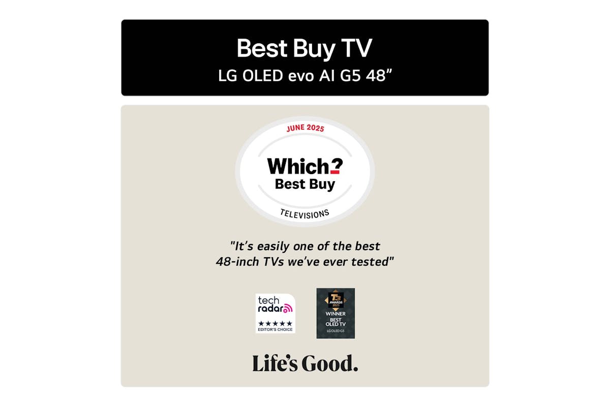LG 48" OLED Evo AI G5 4K Smart TV | OLED48G56LS.AEK-3
