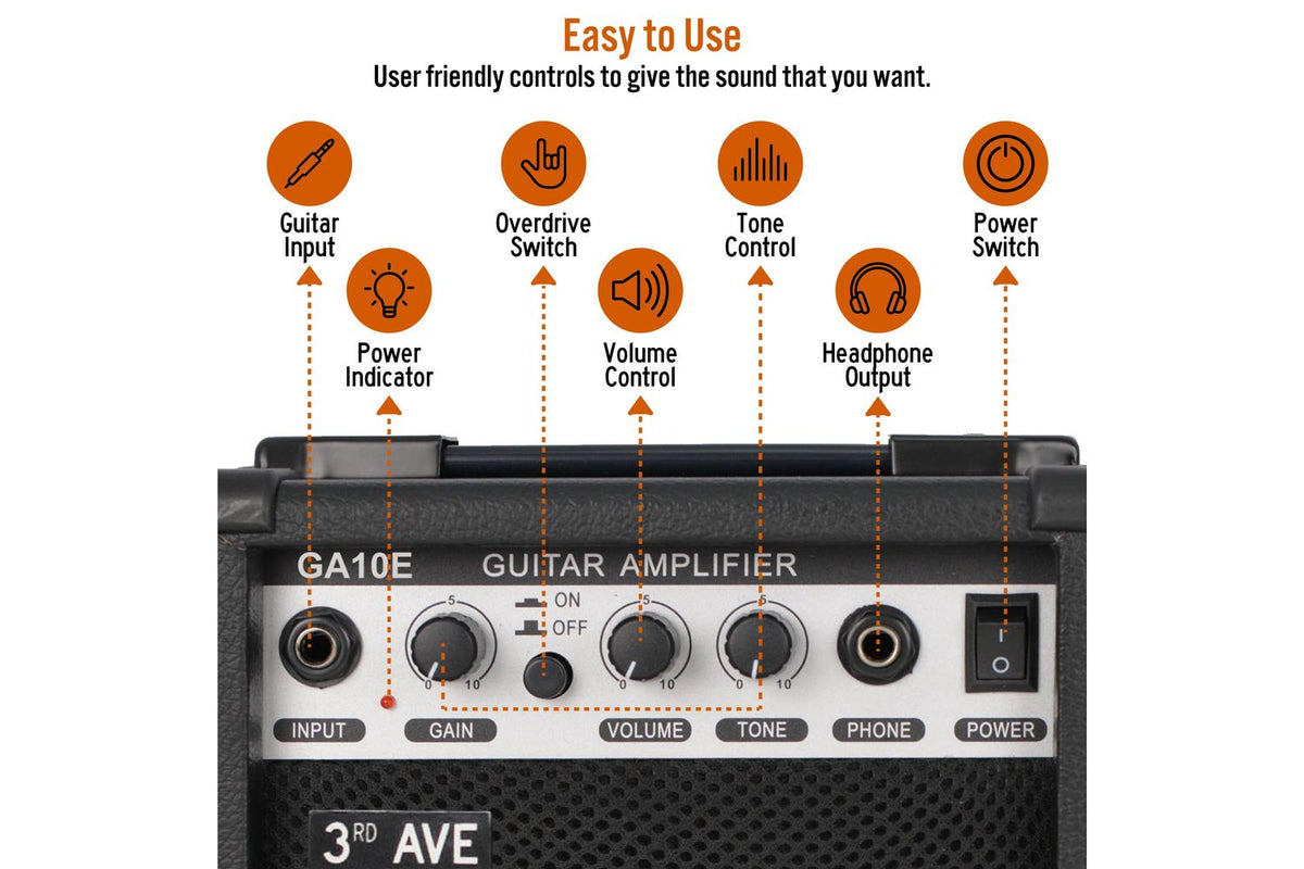 3rd Avenue10w Rms Guitar Amplifier-3