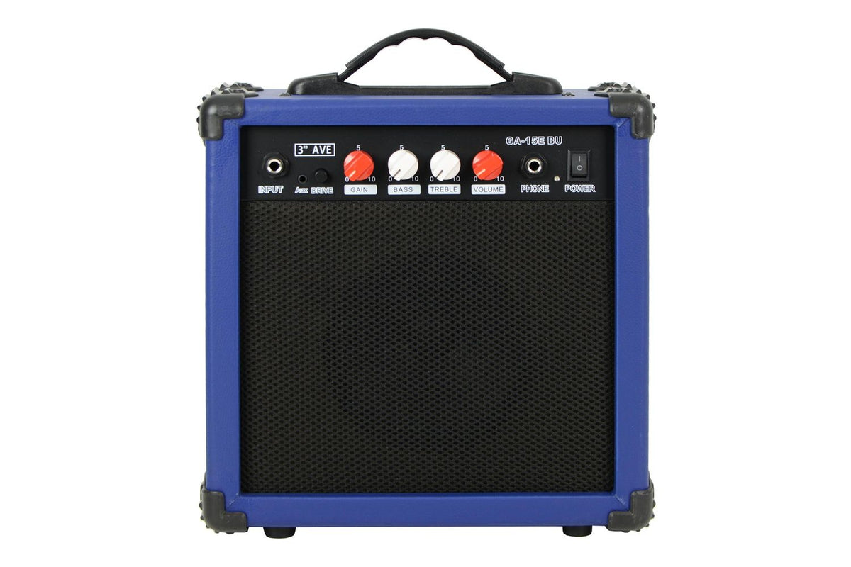 3rd Avenue 15 Watt Electric Guitar Amp - Blue