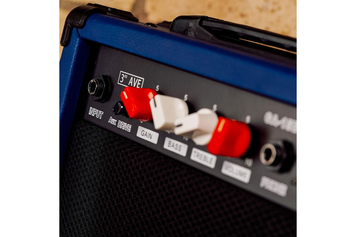 3rd Avenue 15 Watt Electric Guitar Amp - Blue-6