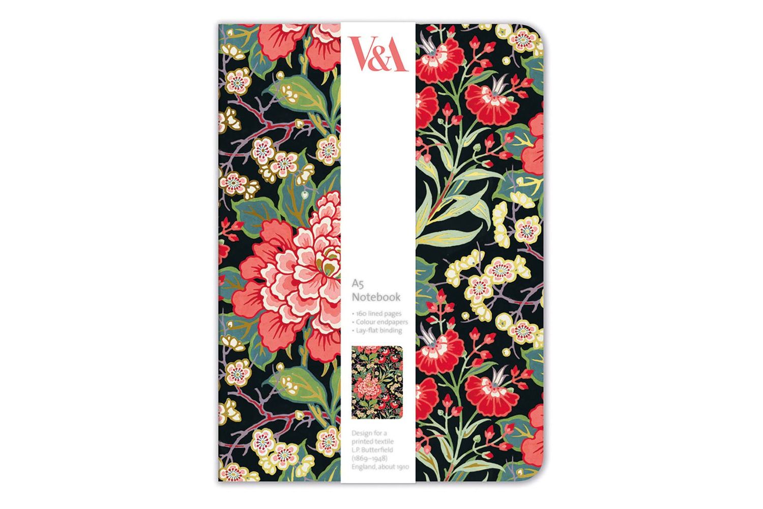 A5 Notebooks - Peony Prunus Butterfield Foral - Gift Stationery