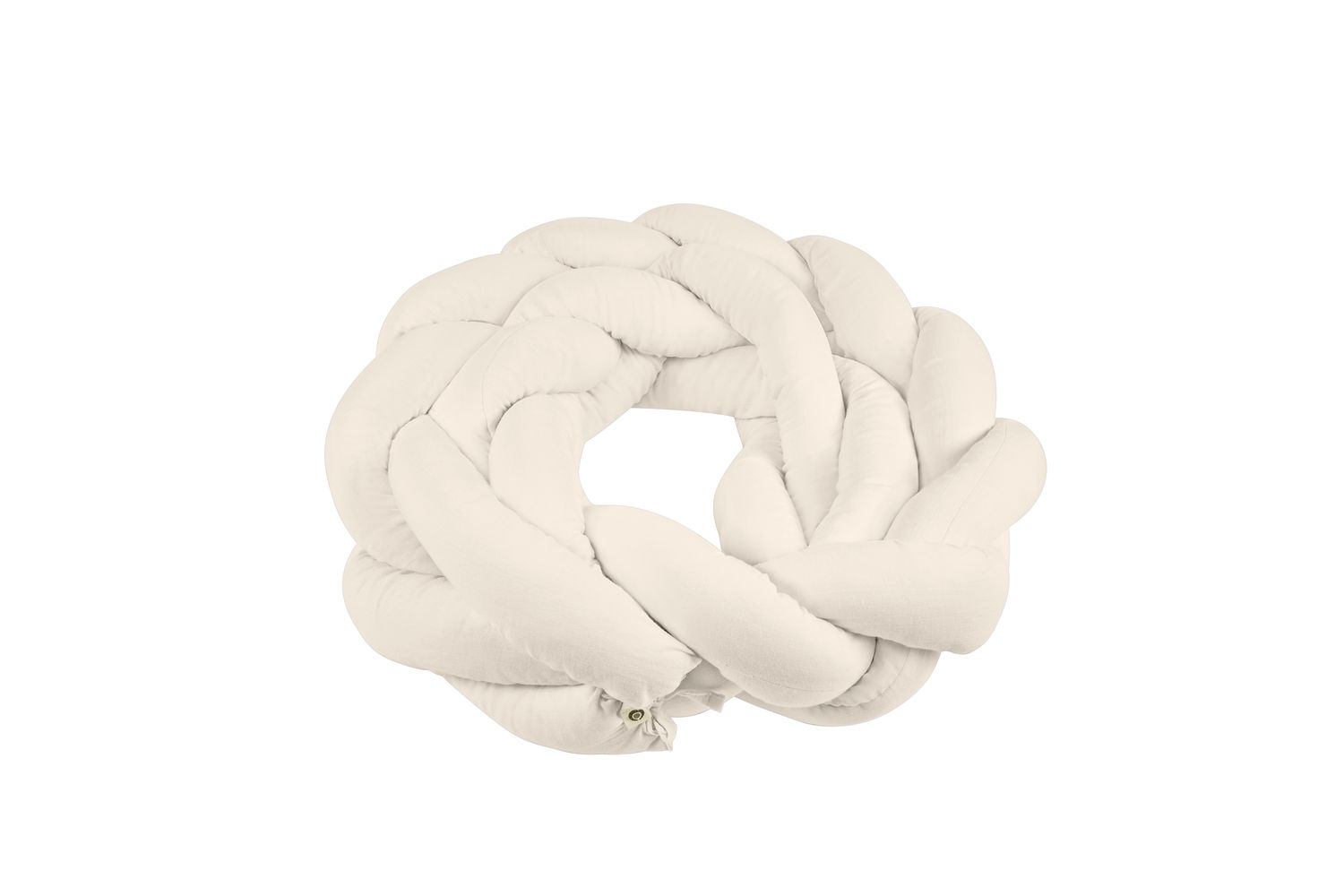 Maia Muslin Braided Pillow - Blush-5