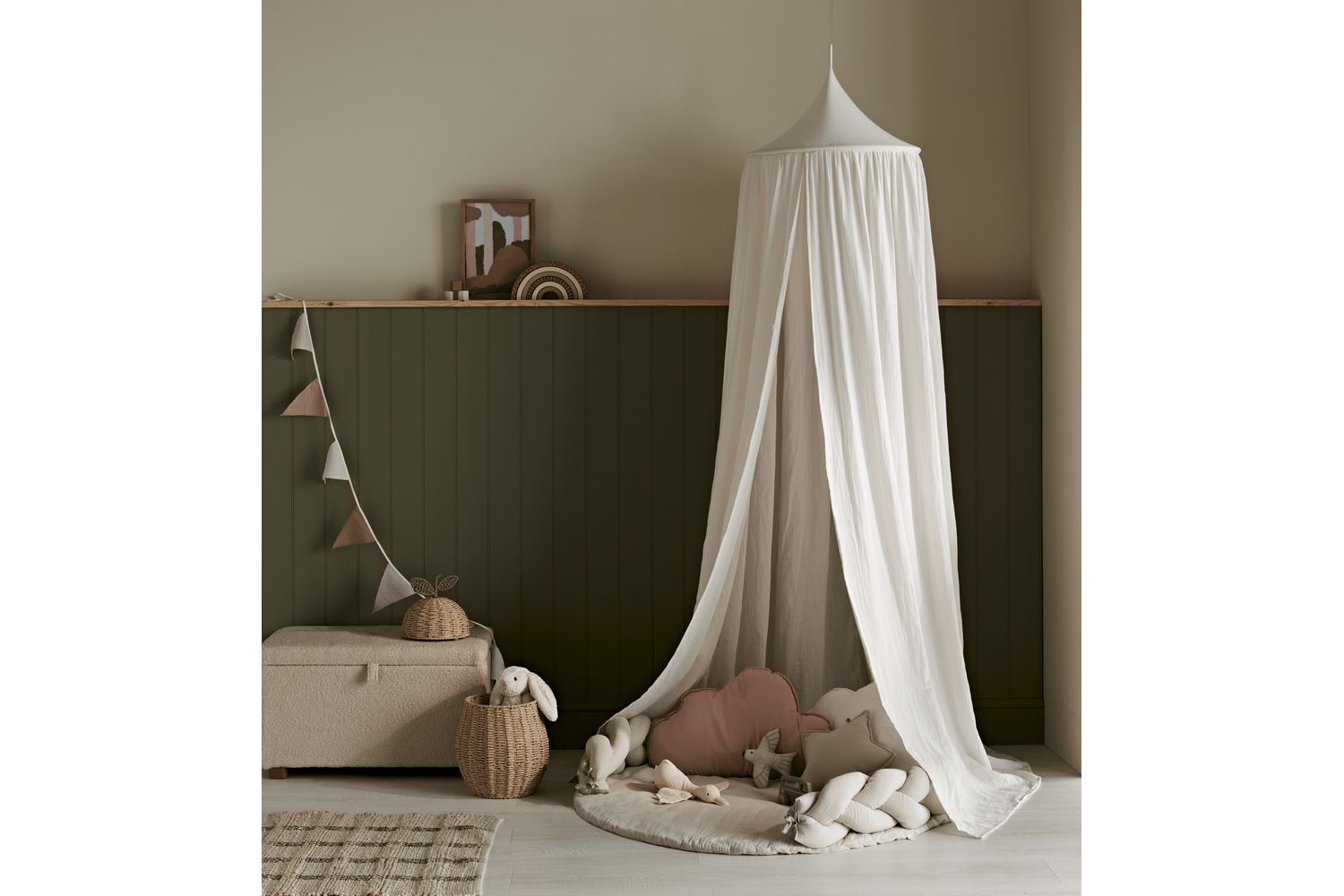Maia Muslin Decorative Pillow Set - Blush-6