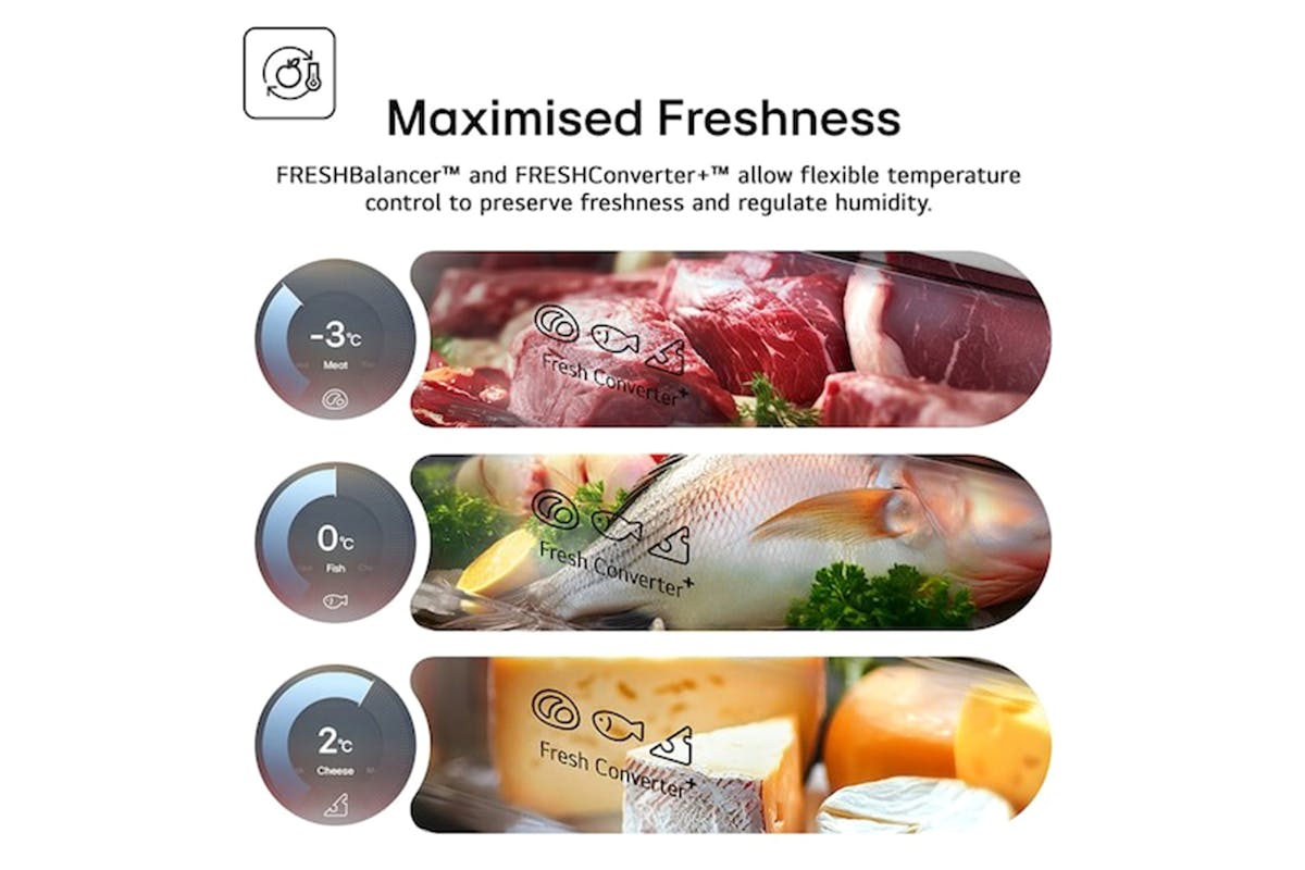 LG Naturefresh Freestanding Fridge Freezer | GBBS524CEV-12