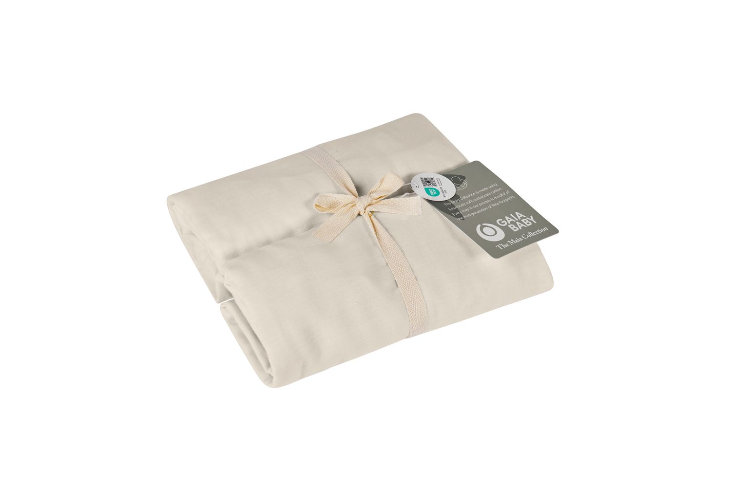 Maia Muslin Fitted Cotsheets 60120 2pk - Soft White-4