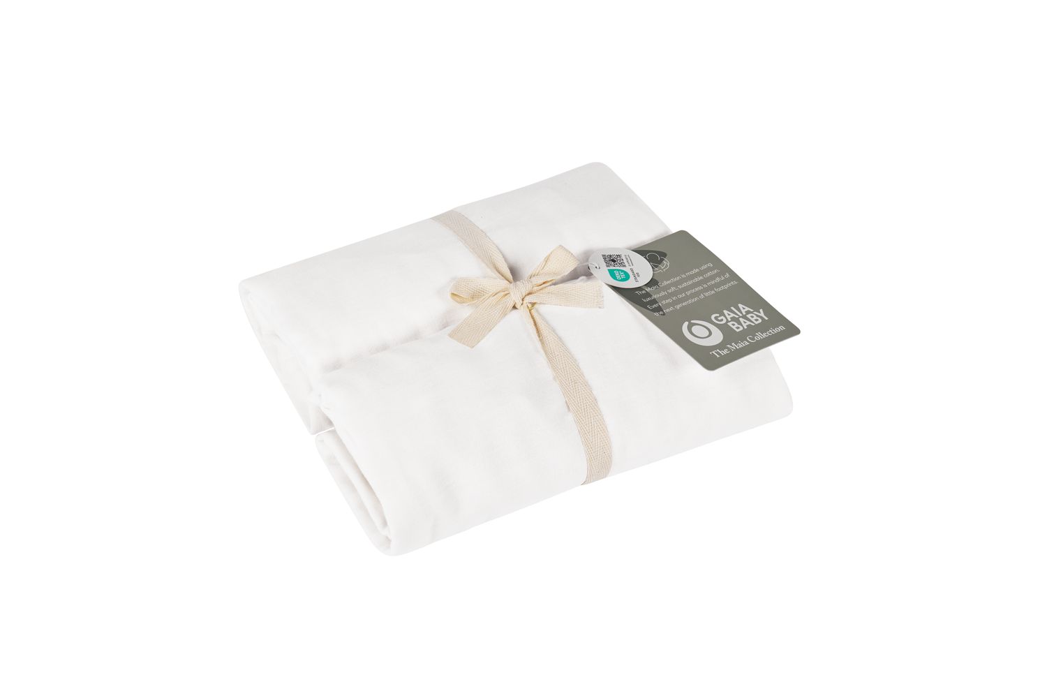 Maia Muslin Fitted Cotsheets 60120 2pk - Soft White-5