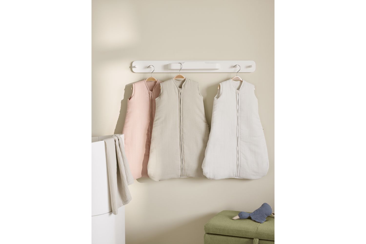 Maia Muslin Sleeveless Sleeping Bag 25 Tog - Sand-5