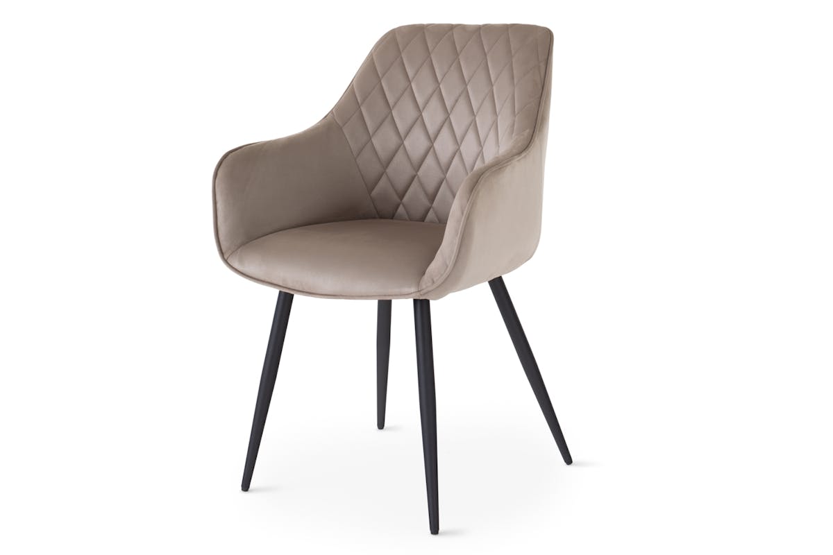 Ava Dining Chair | Faux Suede | Taupe-8