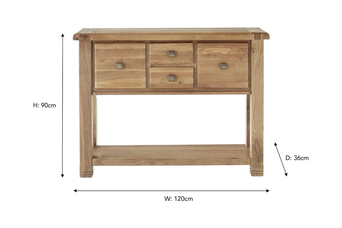 Savannah Console Table | 120 cm | Oak | Natural-3