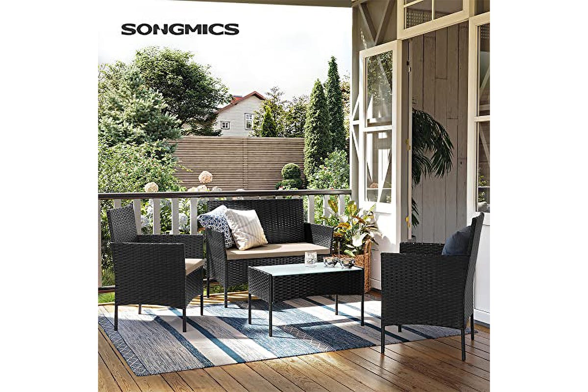 Songmics Garden Furniture Set | Black Taupe-2