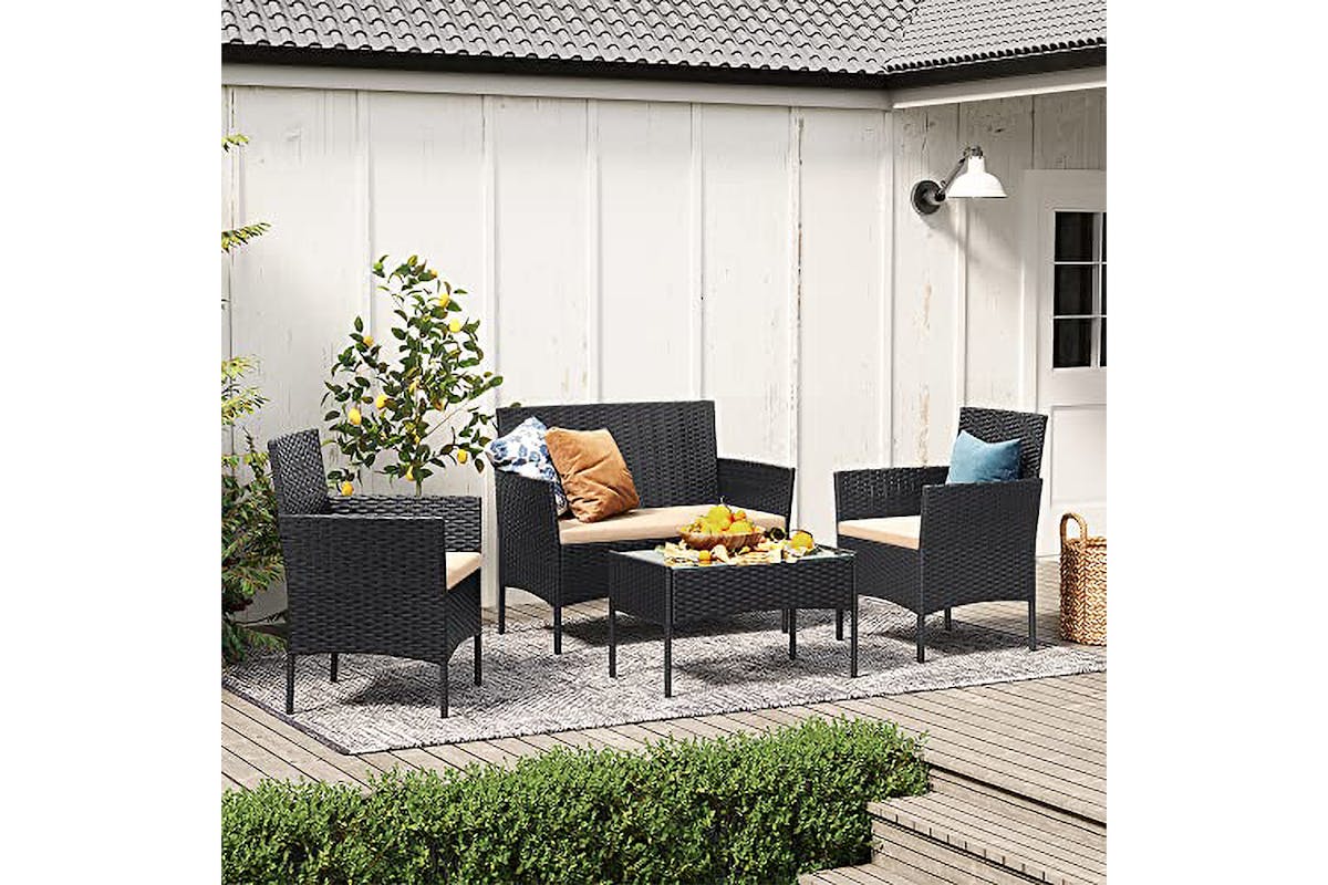 Songmics Garden Furniture Set | Black Taupe-3