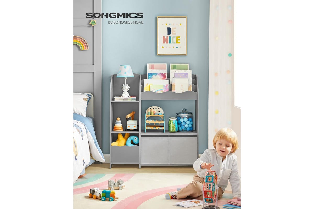Songmics Children's Storage Shelf | Dove Grey-2