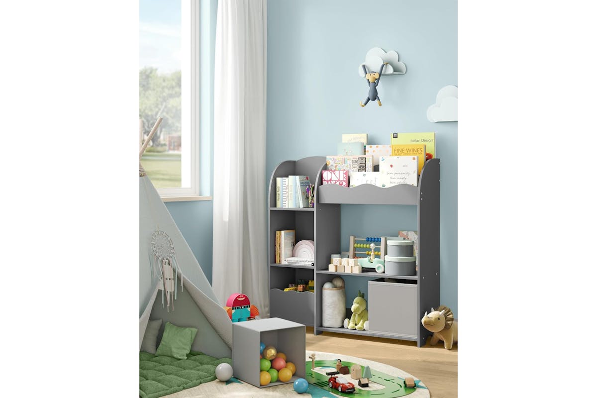 Songmics Children's Storage Shelf | Dove Grey-3