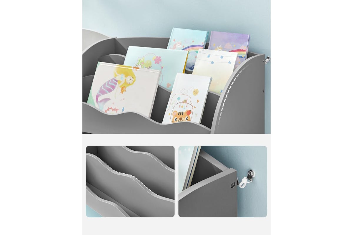Songmics Children's Storage Shelf | Dove Grey-4