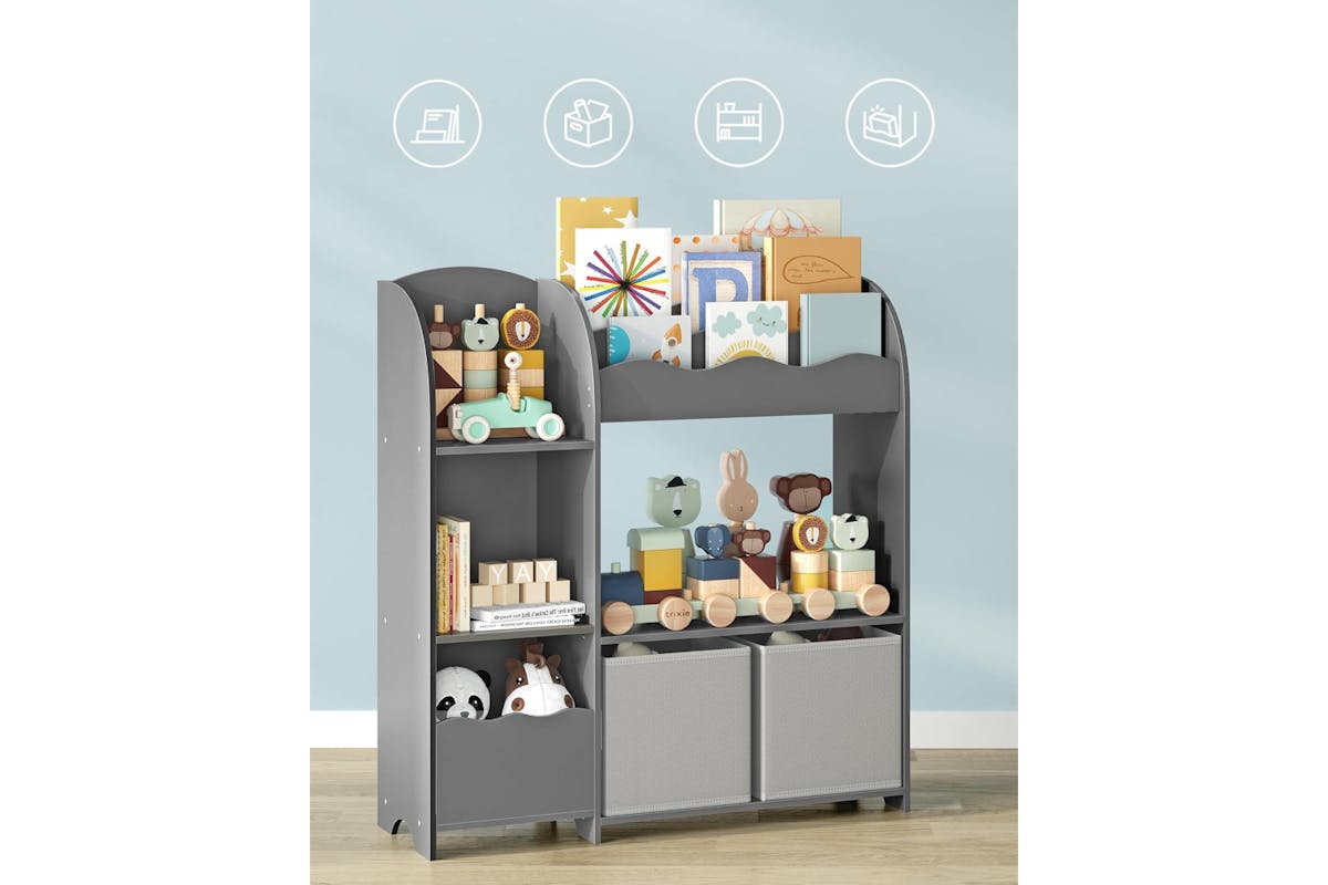 Songmics Children's Storage Shelf | Dove Grey-5