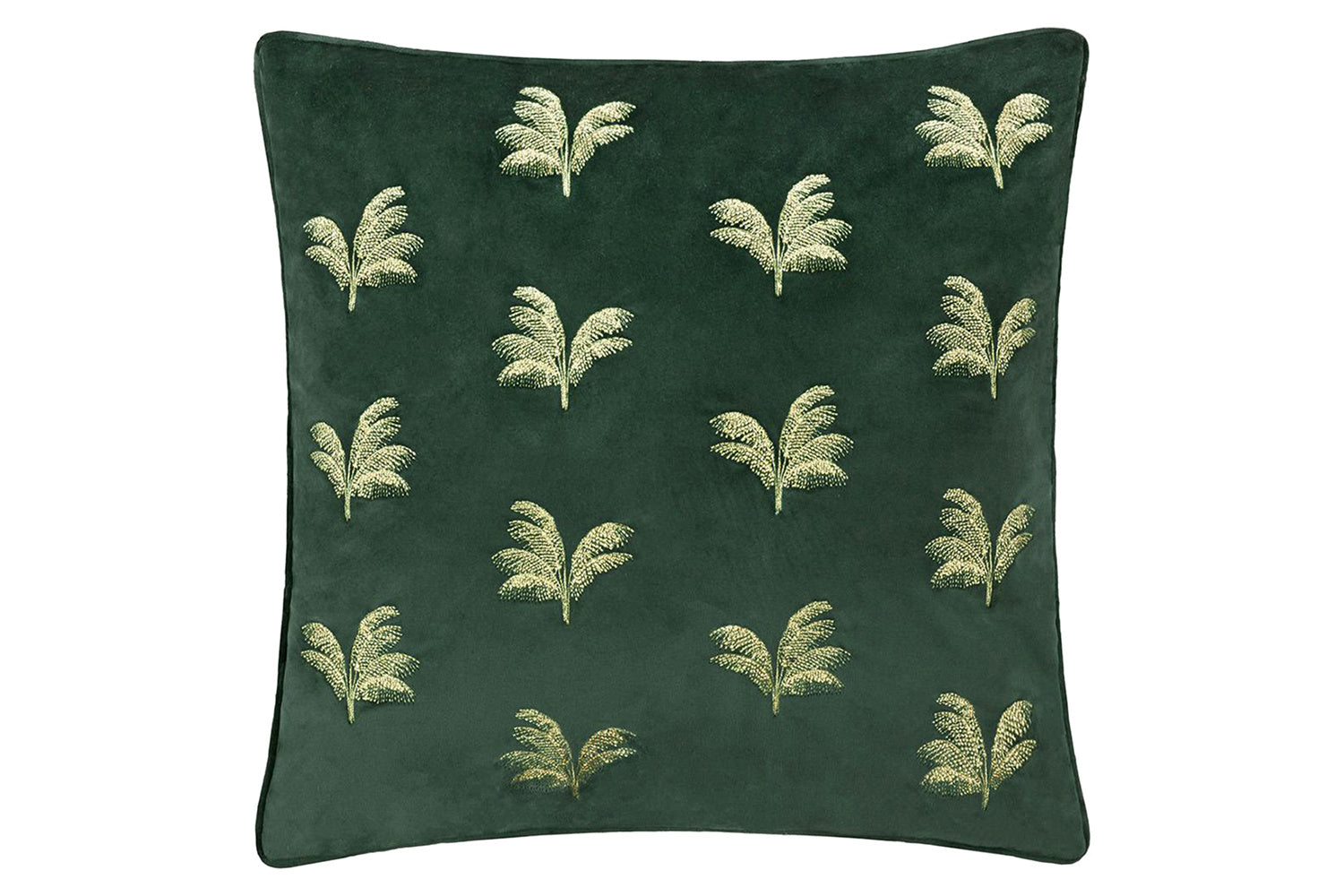 Gilded Palms Cushion | Green | 45 x 45 cm