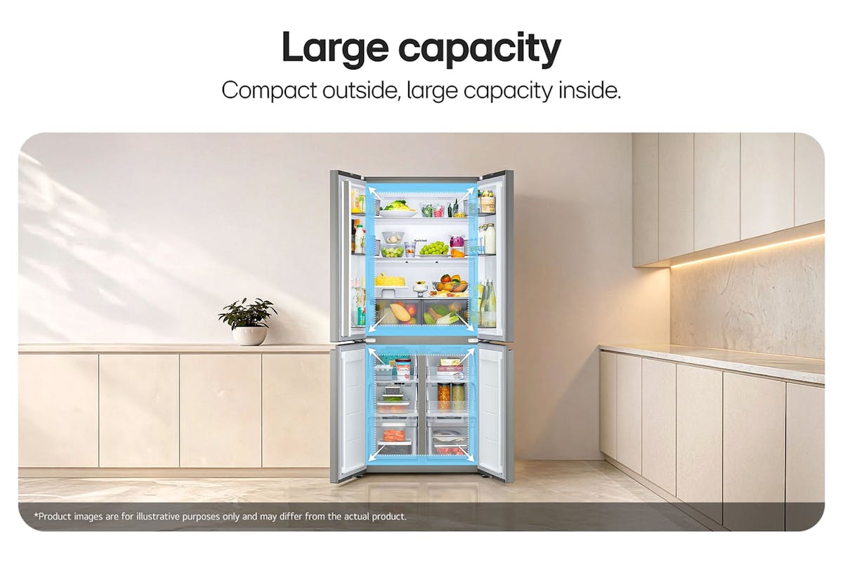 LG Fit & Max Freestanding Multi Door Fridge Freezer | GMBS30SEPY-9
