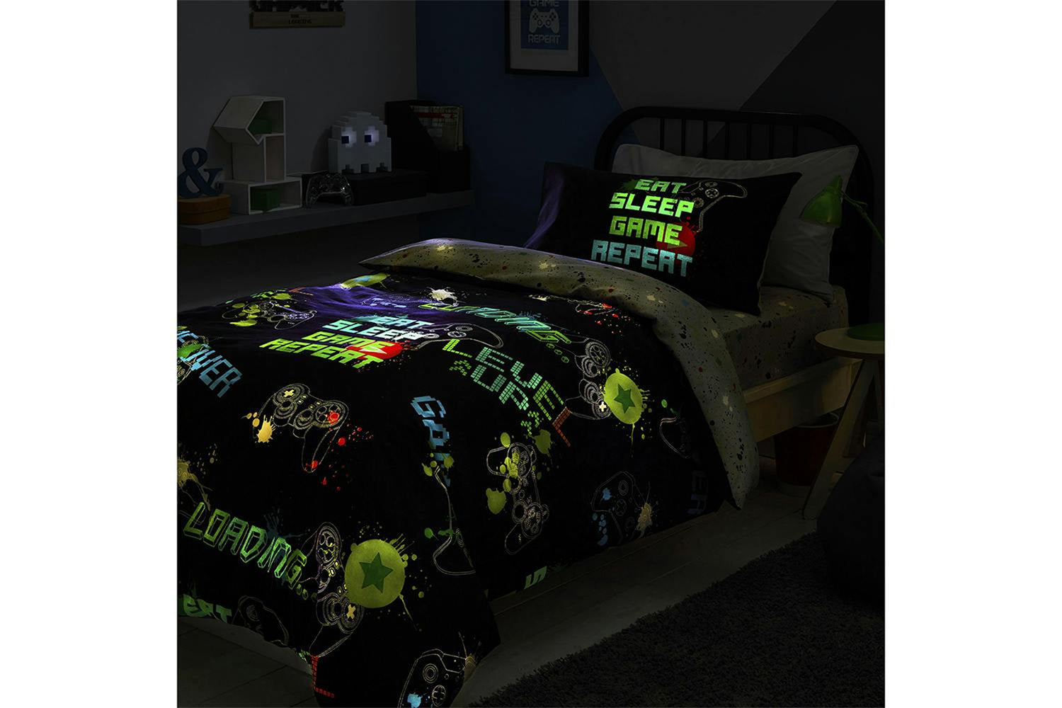 Bedlam | Game Glow Duvet Cover Set | Single-2