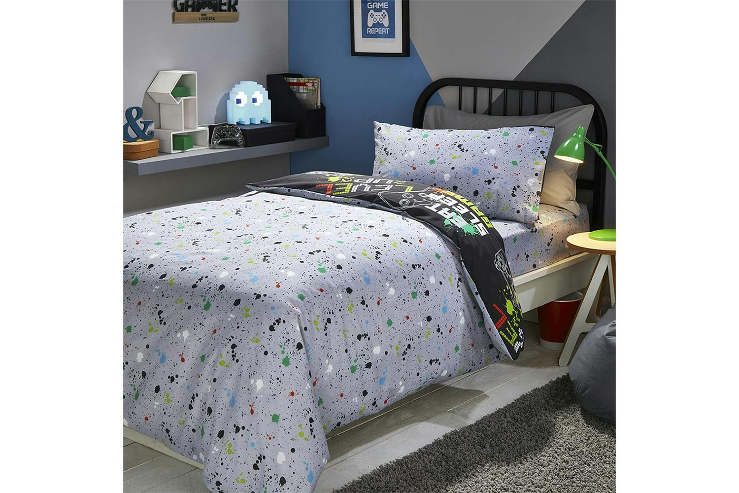 Bedlam | Game Glow Duvet Cover Set | Single-5
