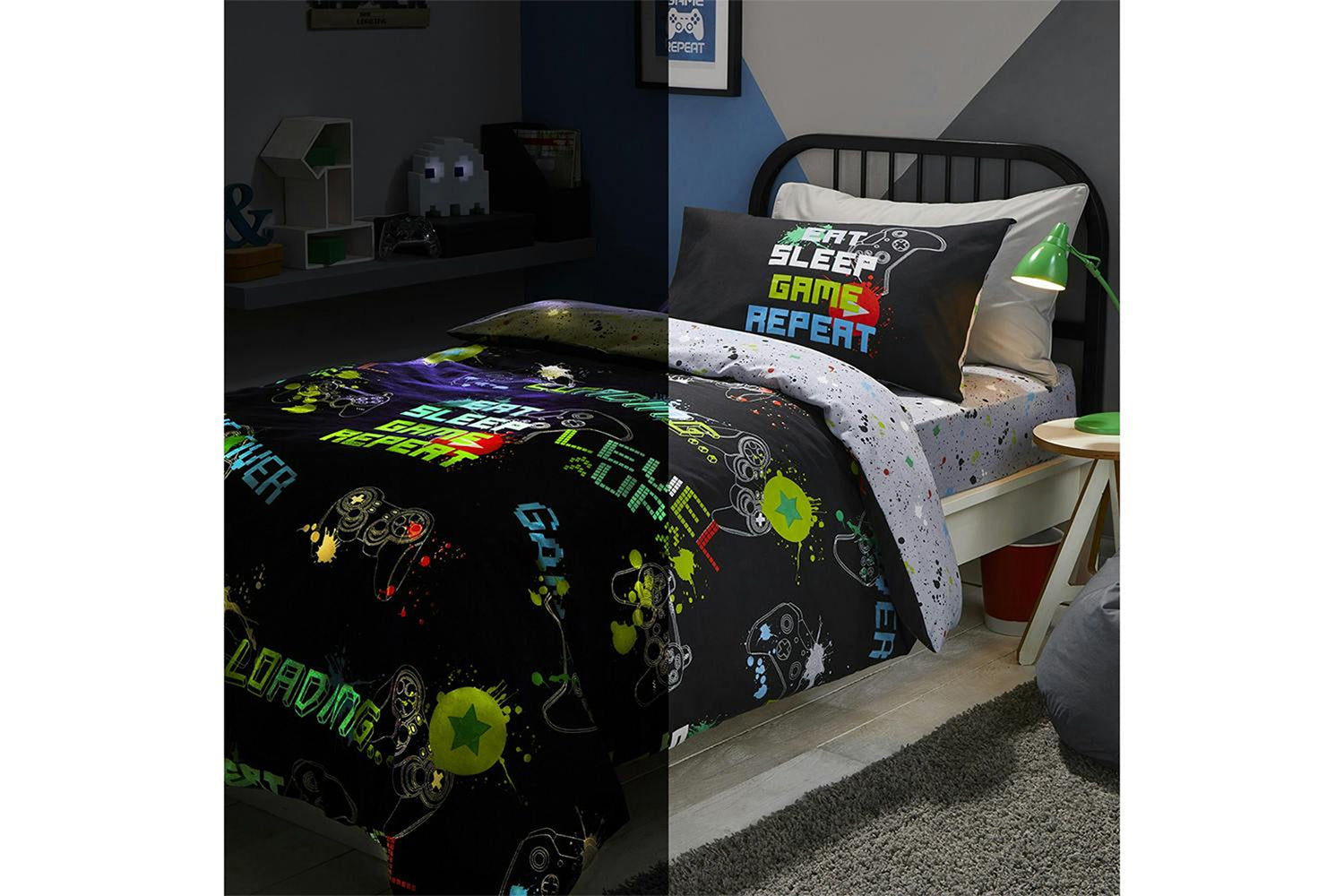 Bedlam | Game Glow Duvet Cover Set | Single-7