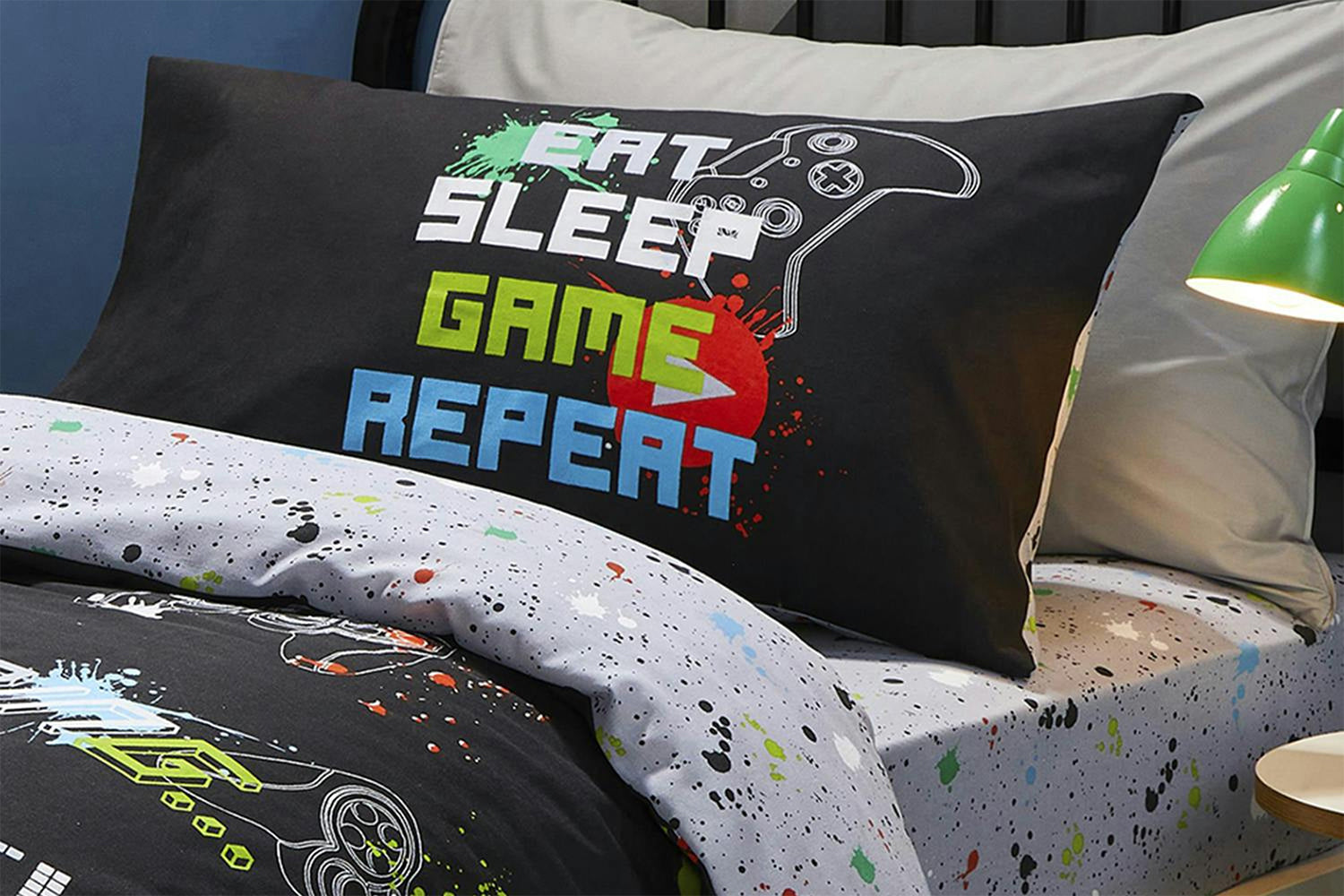 Bedlam | Game Glow Duvet Cover Set | Double-3