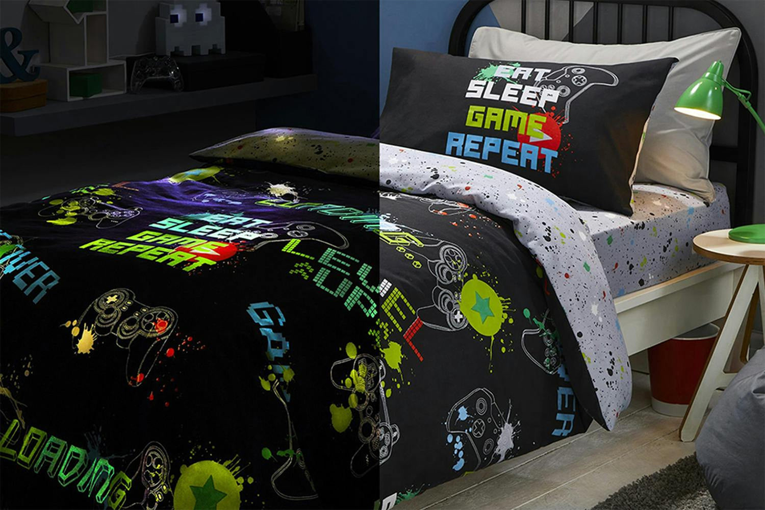 Bedlam | Game Glow Duvet Cover Set | Double-6