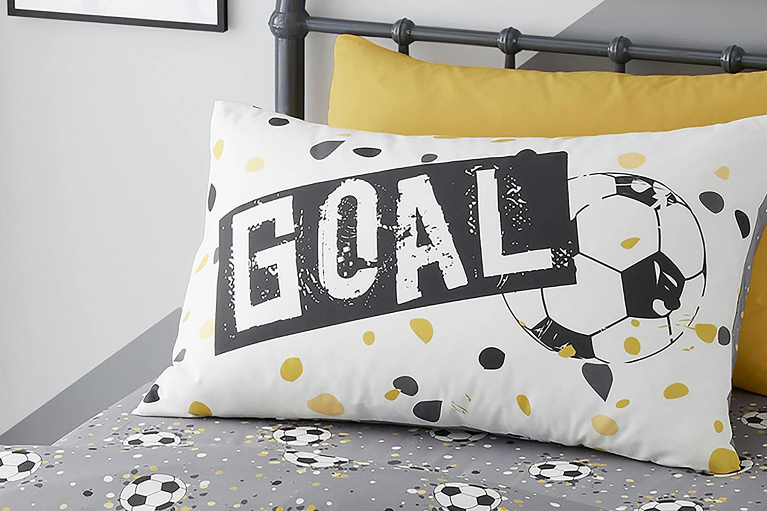 Bedlam | Goal Duvet Cover Set | Black | Single-2