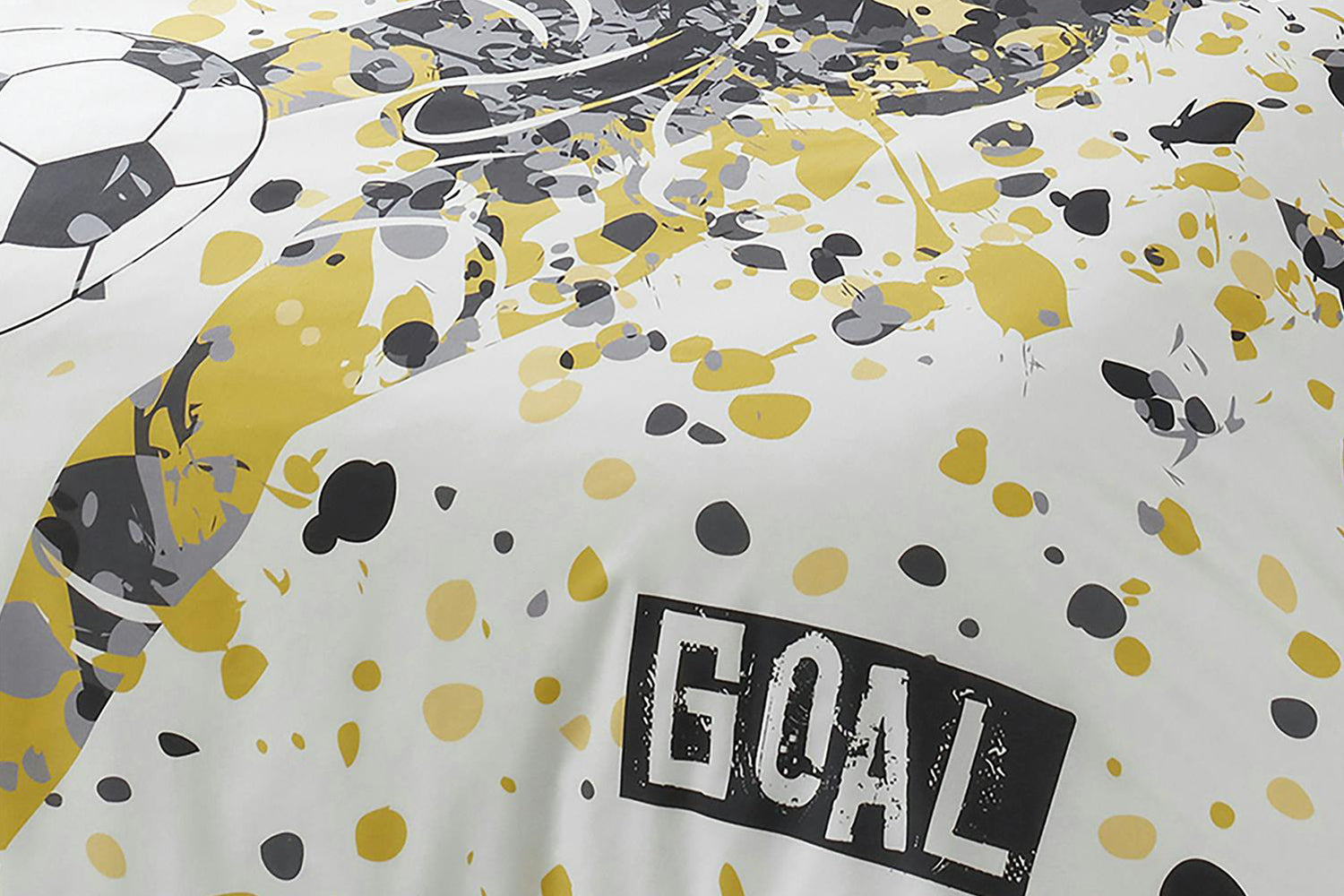 Bedlam | Goal Duvet Cover Set | Black | Double-3