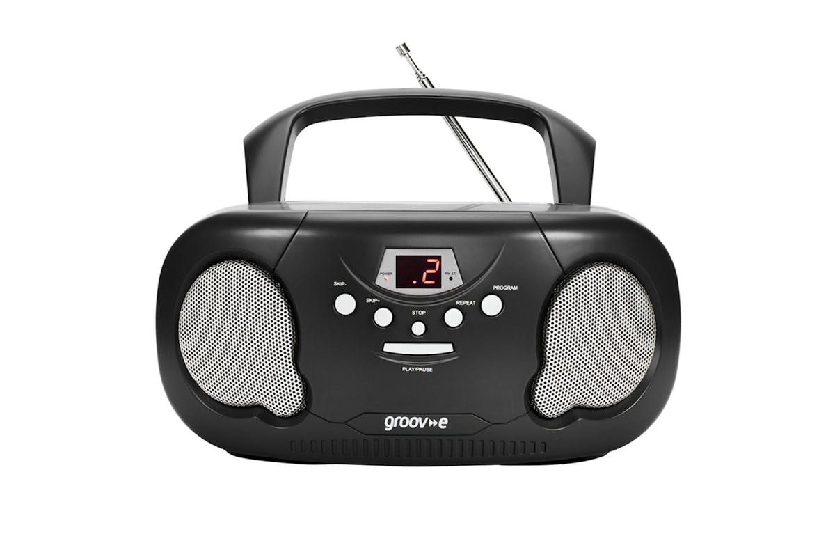 Groove Black Boombox Cd Player | Portable Radio Cd Player-2