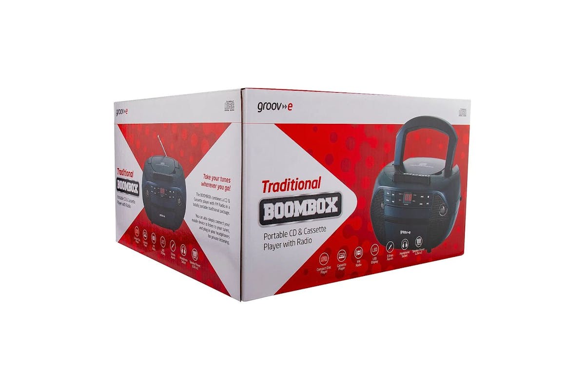 Groove Boombox Cd - Tape - Fm Radio | Portable Audio Device-10