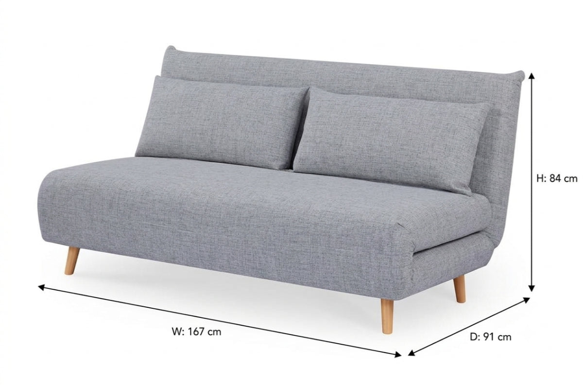 Ava Sofa Bed | 2 Seater | Grey-2