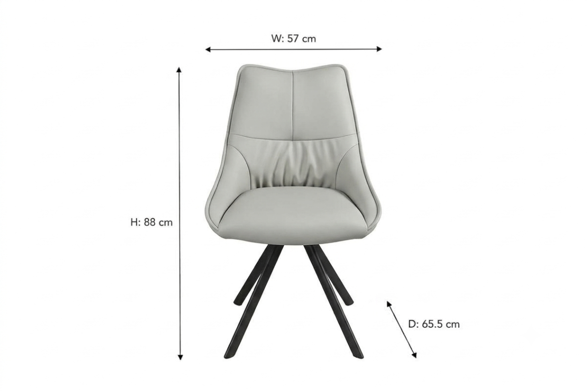 Arcadia Dining Chair | Grey-2
