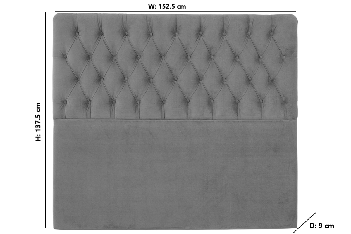 Briody | Claudette 54" Headboard | King | 5ft | Colour Options-2