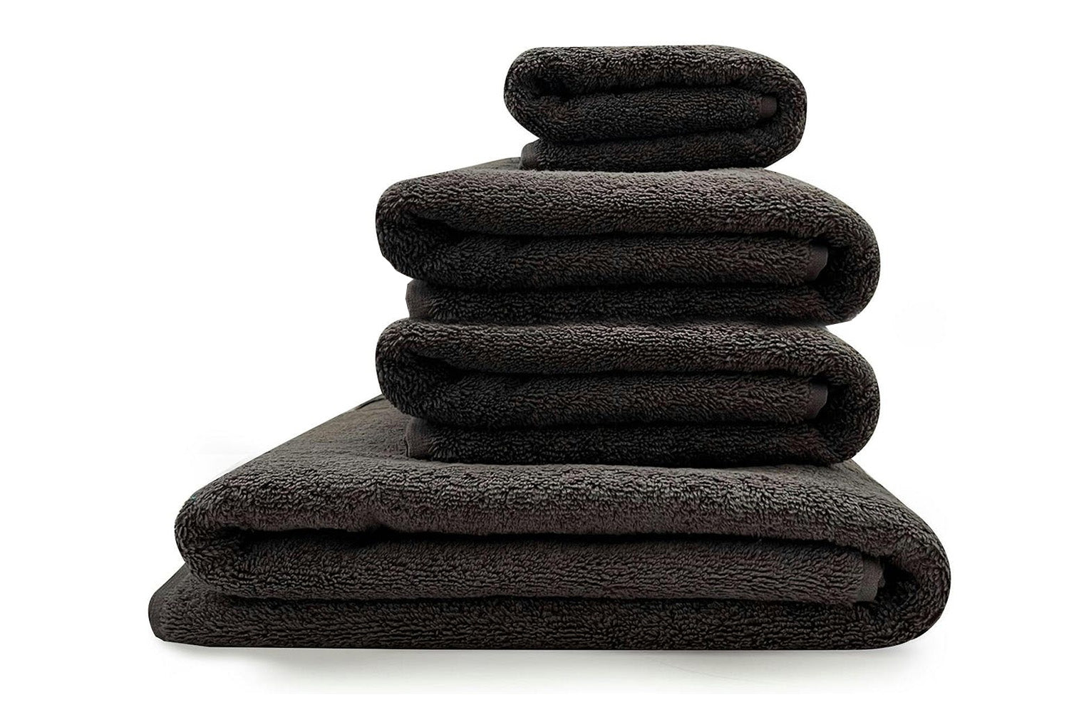 Cotton Terry Towel Set (Hand + Bath + Bath Sheet) - Grey