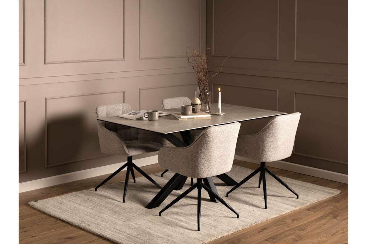 Harlie Rectangular Dining Table | 160 cm | Grey-2