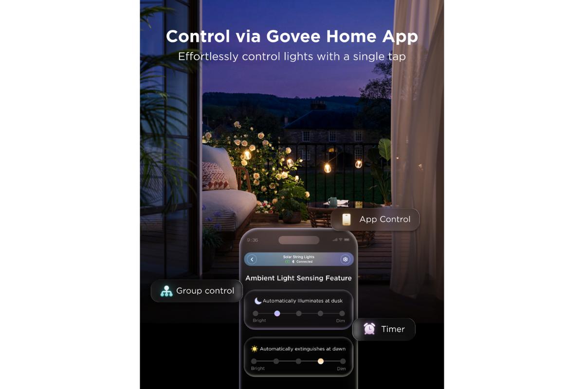 Govee Outdoor Solar String Lights | H3001311-6