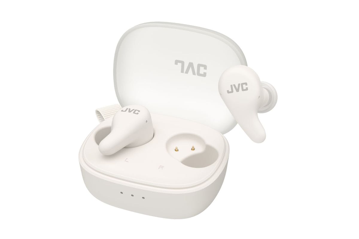 Jvc White Wireless Noise Cancelling Earbuds - Snug Secure Fit - Up To 26 Hours Of Playtime-3