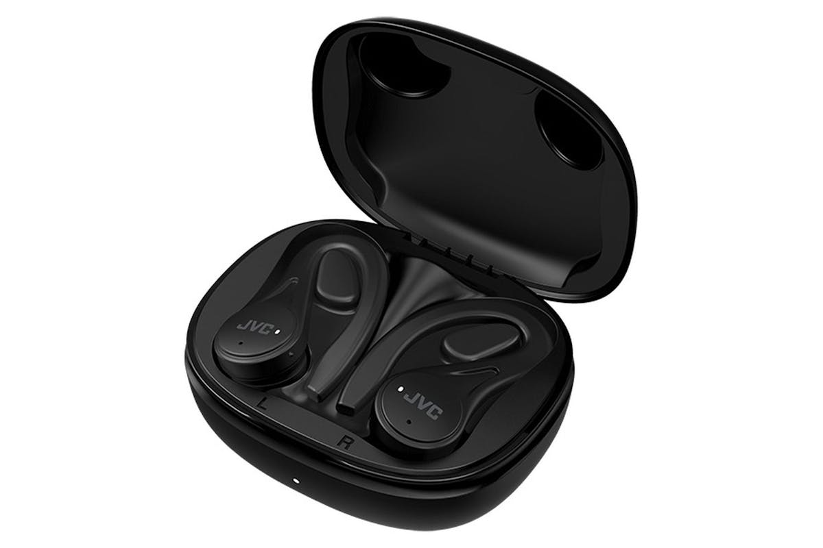 Jvc Black Fitness True Wireless- 30 Hours Battery - Ear Hook - Water Sweat Resistant - Single Or Dual Use - Carry Case-2