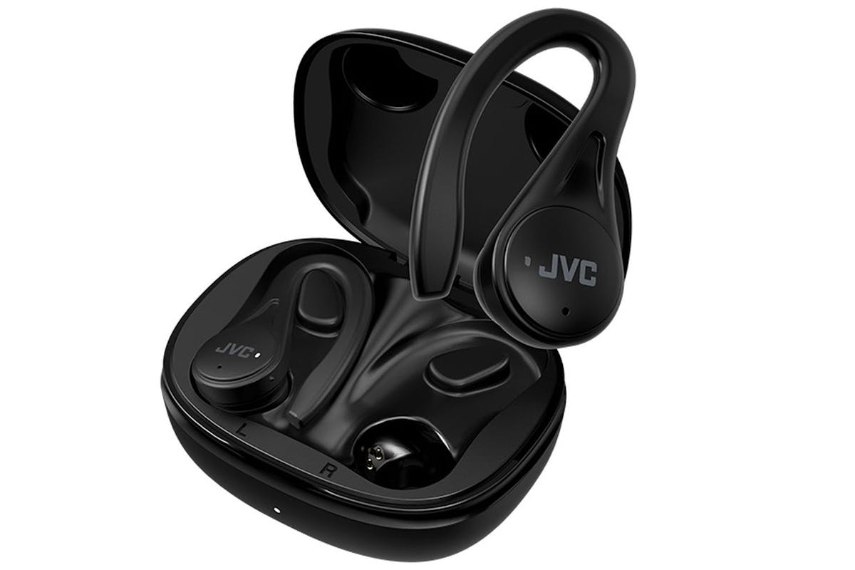 Jvc Black Fitness True Wireless- 30 Hours Battery - Ear Hook - Water Sweat Resistant - Single Or Dual Use - Carry Case-5