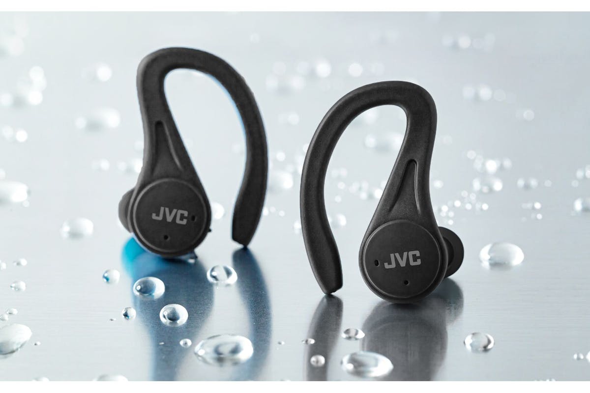 Jvc Black Fitness True Wireless- 30 Hours Battery - Ear Hook - Water Sweat Resistant - Single Or Dual Use - Carry Case-8