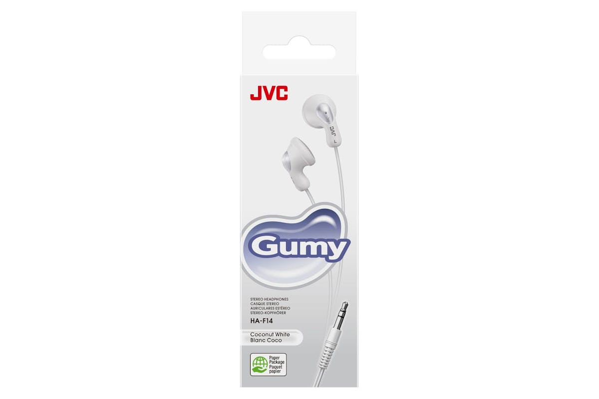 Jvc White Gumy In Ear Hp-3