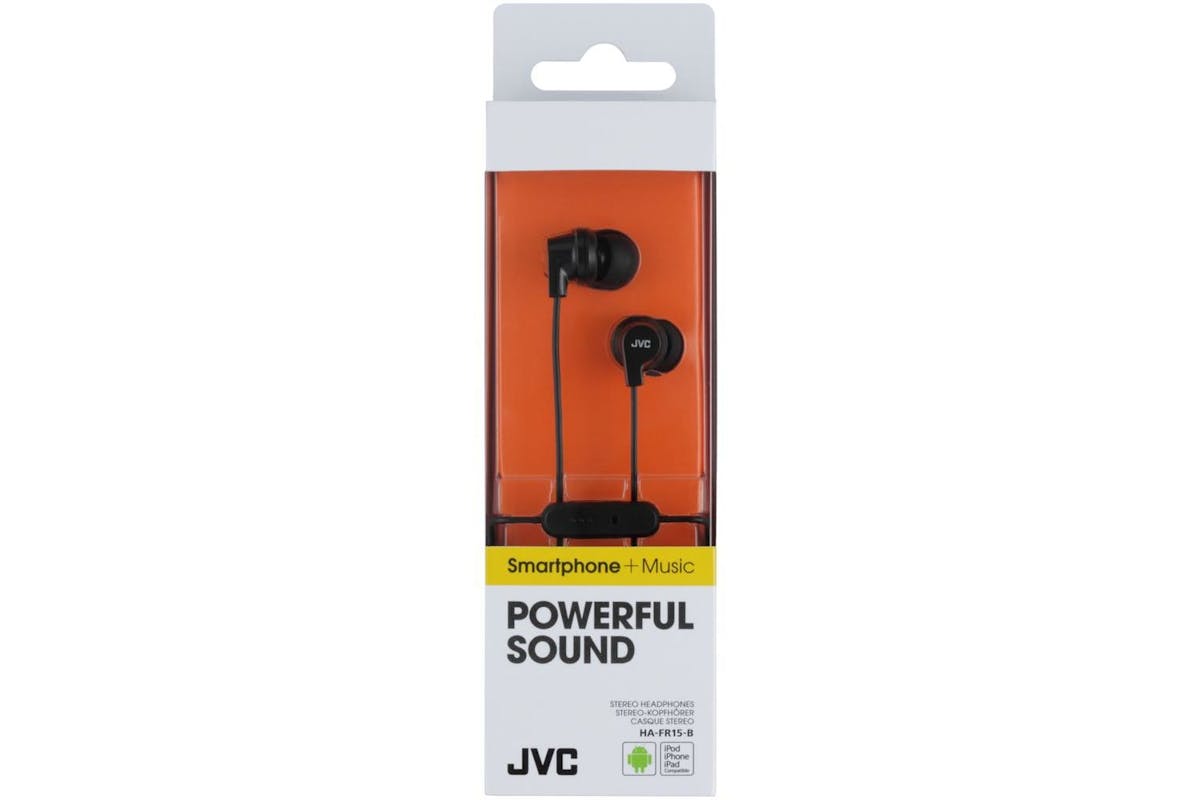 Jvc Black Earbud Usb-c - Push Button On Off Mic Remote Control - Ipx2 Sweat Splashproof-2