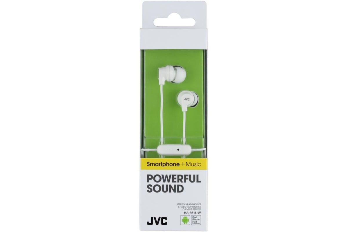 Jvc White Earbud Usb-c - Push Button On Off Mic Remote Control -ipx2 Sweat Splashproof-2